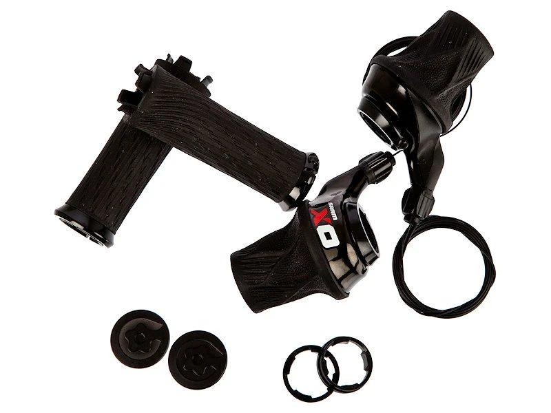 SRAM X.0 Grip Shift 3x10 Fach Schwarz/rot Drehgriffschalter